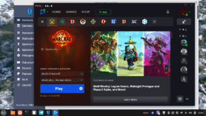 battle.net spuštěný přes heroic games launcher